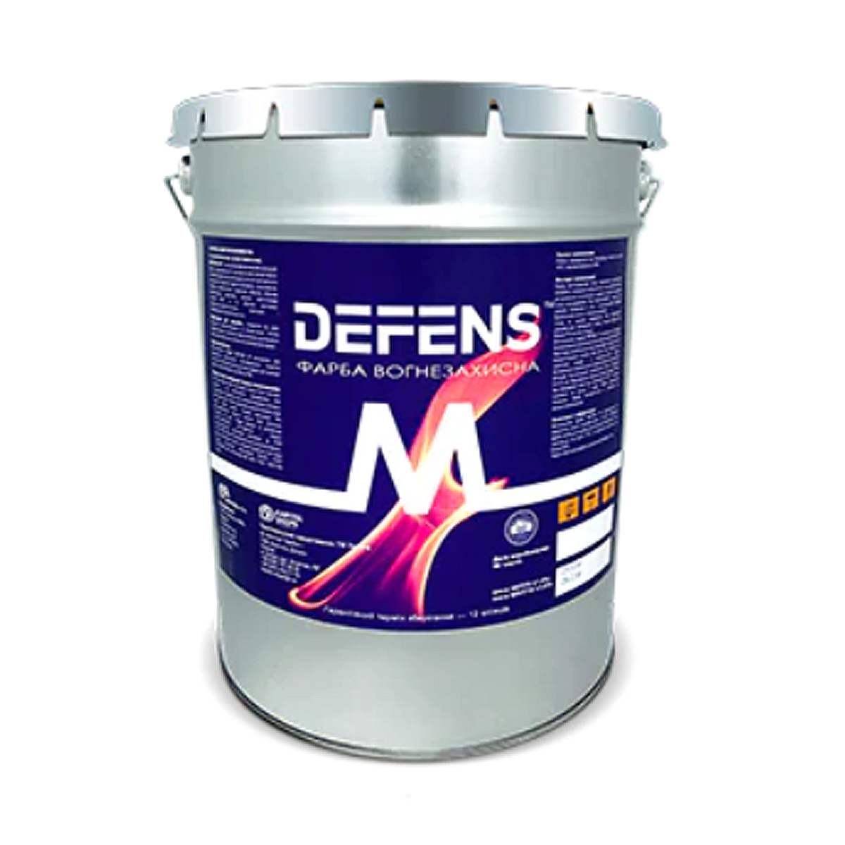 Вогнезахисна фарба DEFENS M на водній основі для підвищення межі вогнестійкості сталевих конструкцій до R120